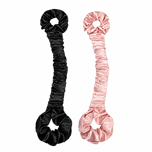 Multi-function Satin Heatless Hair Curler & Hair Tie Non