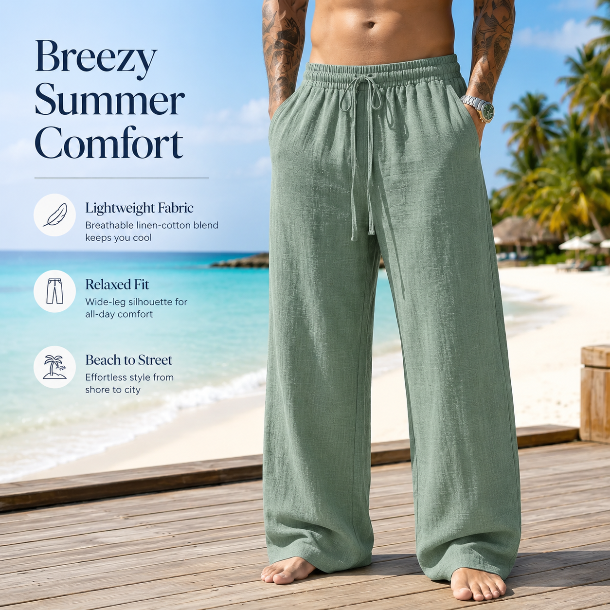 🌊BEAT THE HEAT 49% OFF👖 Cool & Breathable Summer Pants