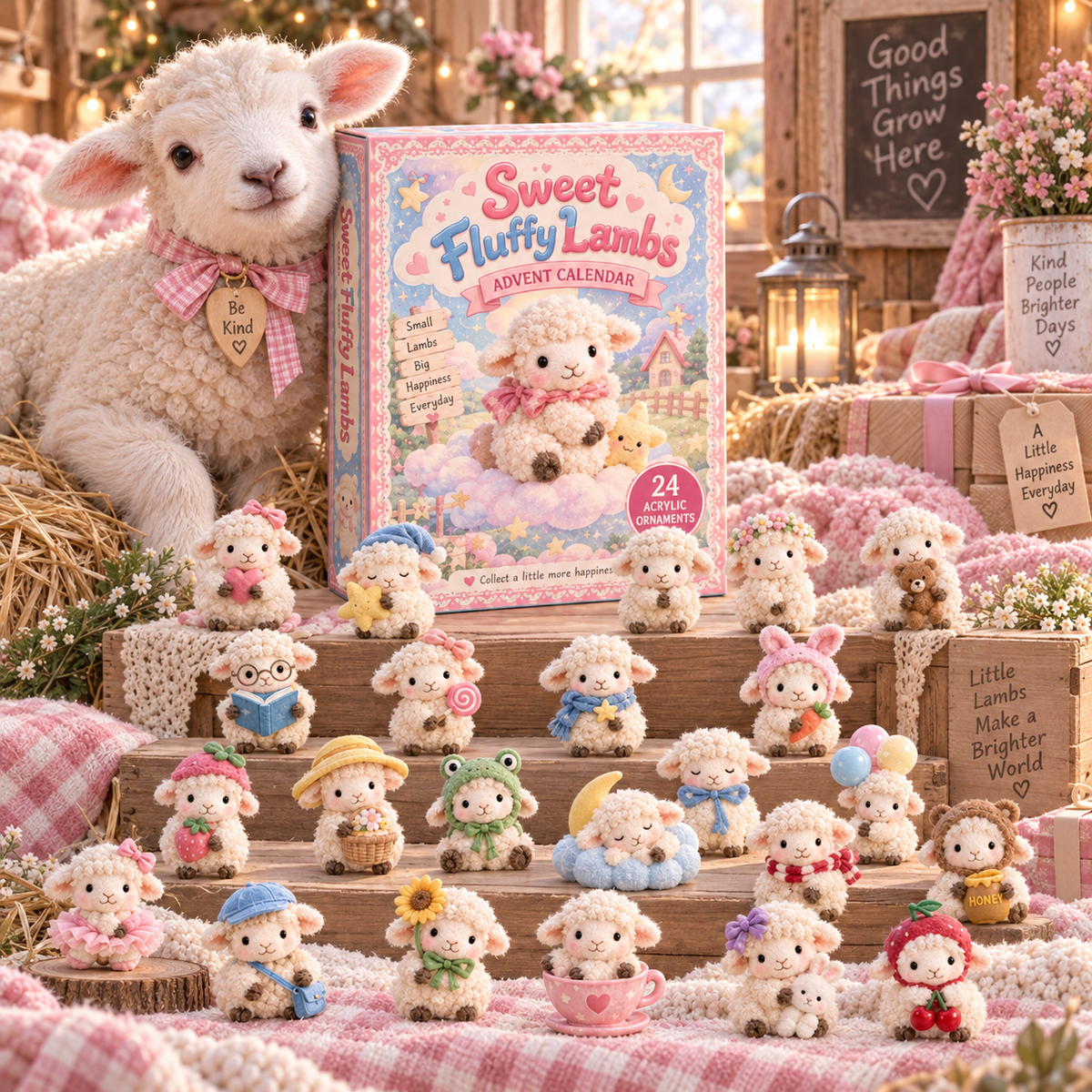 CHRISTMAS KICKOFF 49% OFF - Sweet Fluffy Lambs Advent Calendar 2026 - 24-Day Festive Countdown