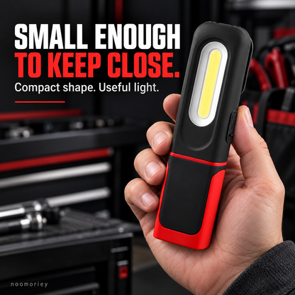 🔦 Rechargeable COB Work Light – USB-C Portable Inspection Lamp with Hanging Hook 🛠️