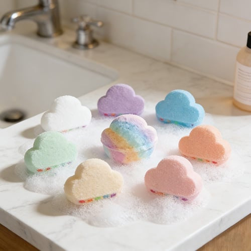 🫧 Rainbow Bath Bombs for Kids