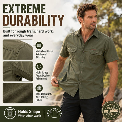 🌟Outdoor Adventure Polo Shirt - Comfortable and Durable🌟