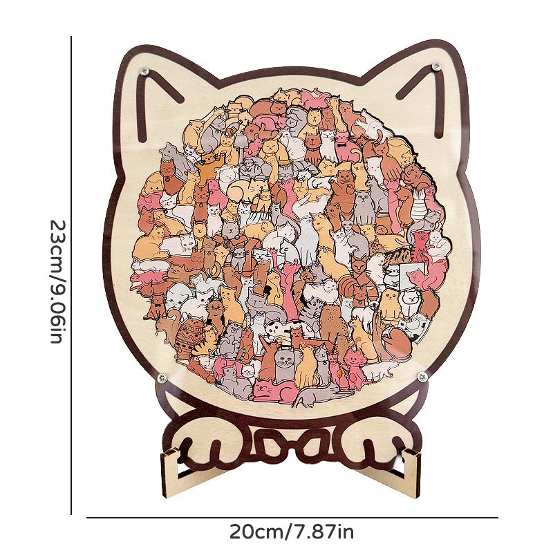 ⏳Limited-time 49% off⏰Multi Color Animal Shaped Wooden Jigsaw Puzzle🐾