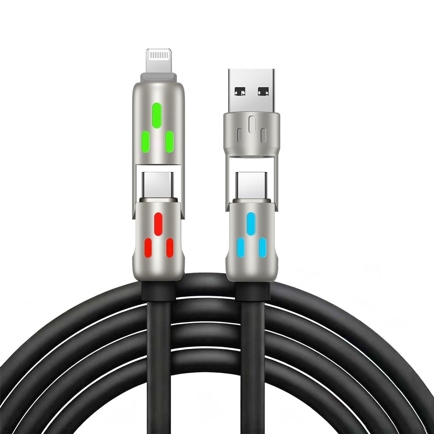 4-in-1 LED Light Up Charging Cable