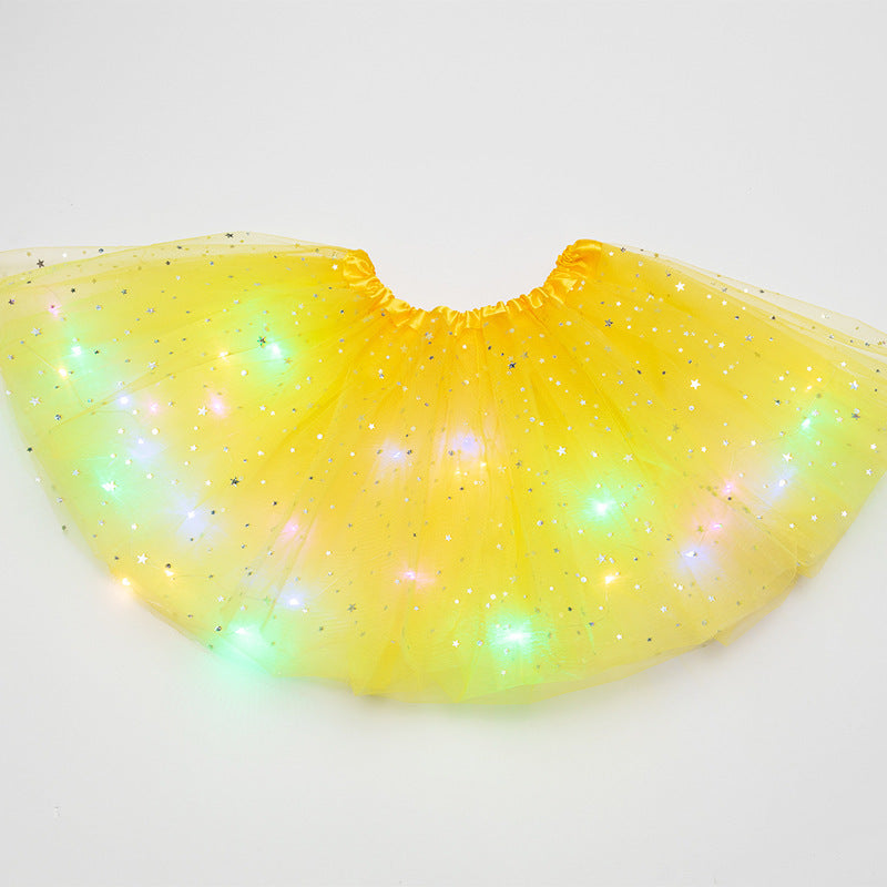 🌟 Final Clearance! Princess Glow LED Skirt – Soft Safe Stretchy