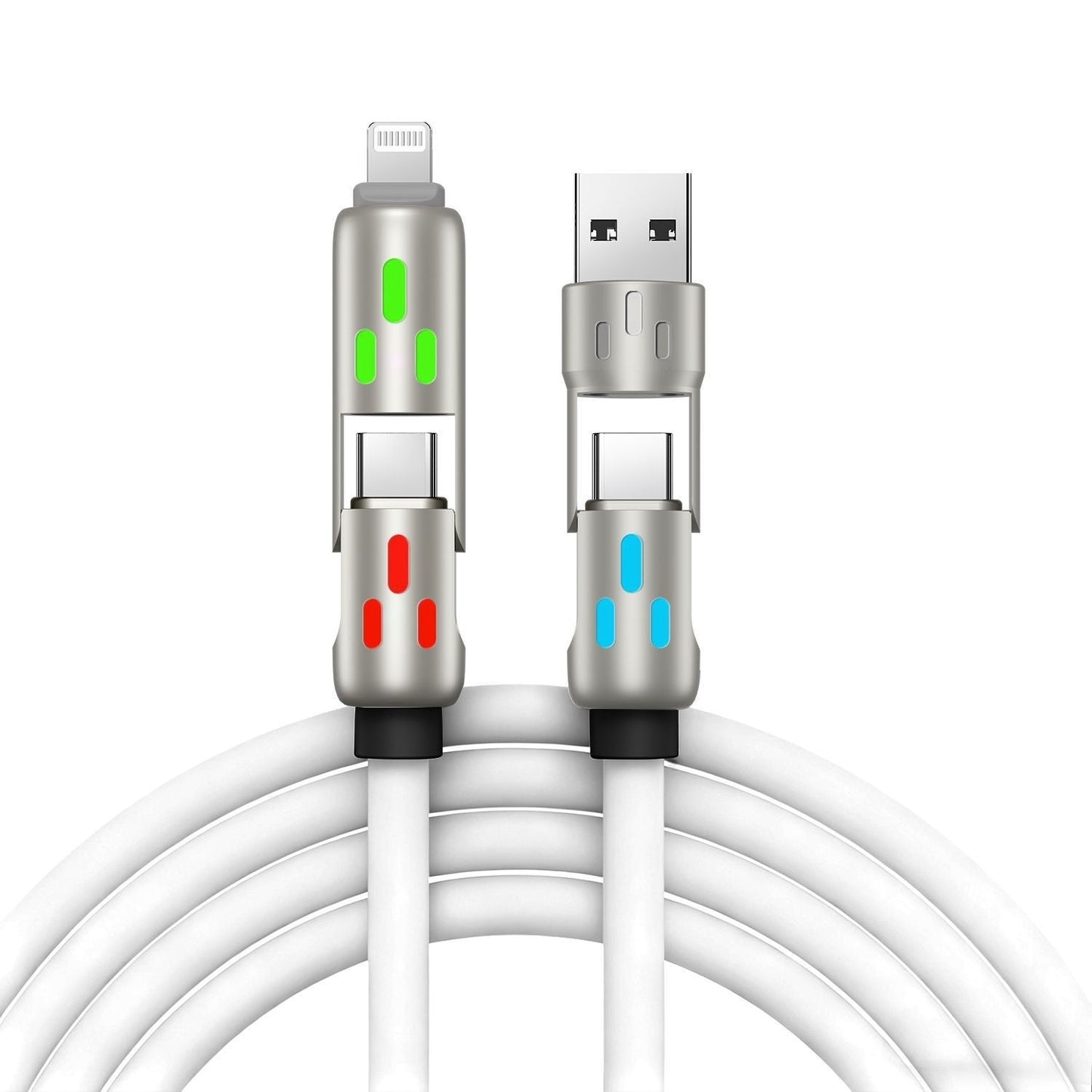 4-in-1 LED Light Up Charging Cable