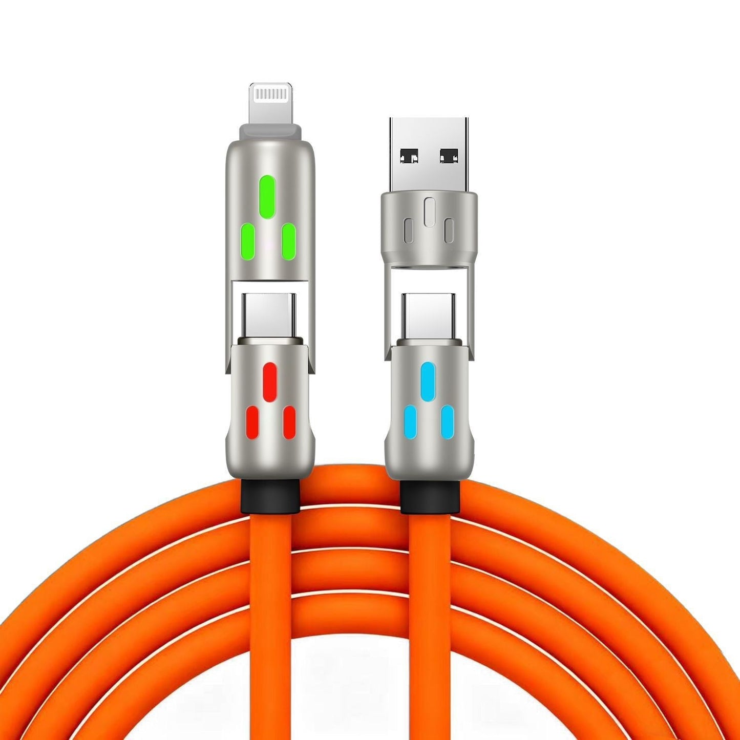 4-in-1 LED Light Up Charging Cable