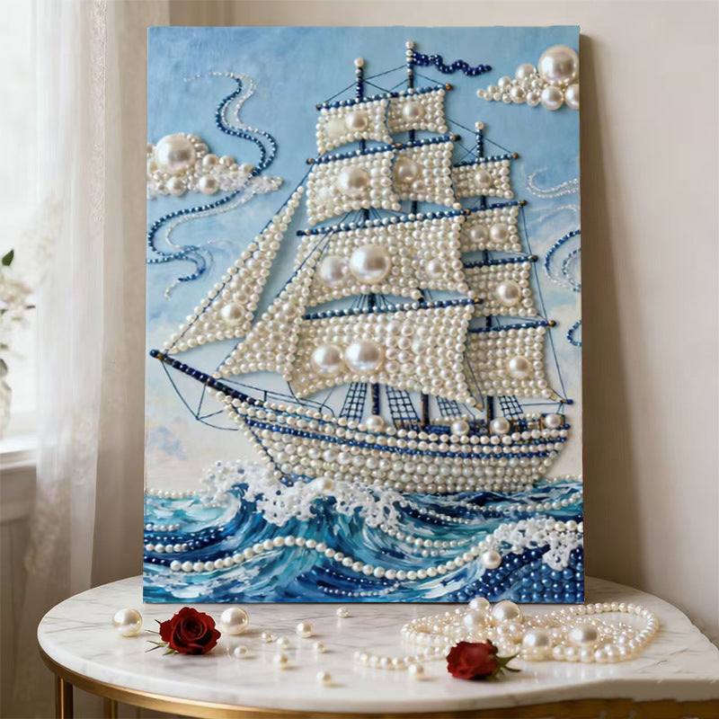 🏰✨DIY Beaded Art Kit - Castle Pearl Painting🎇