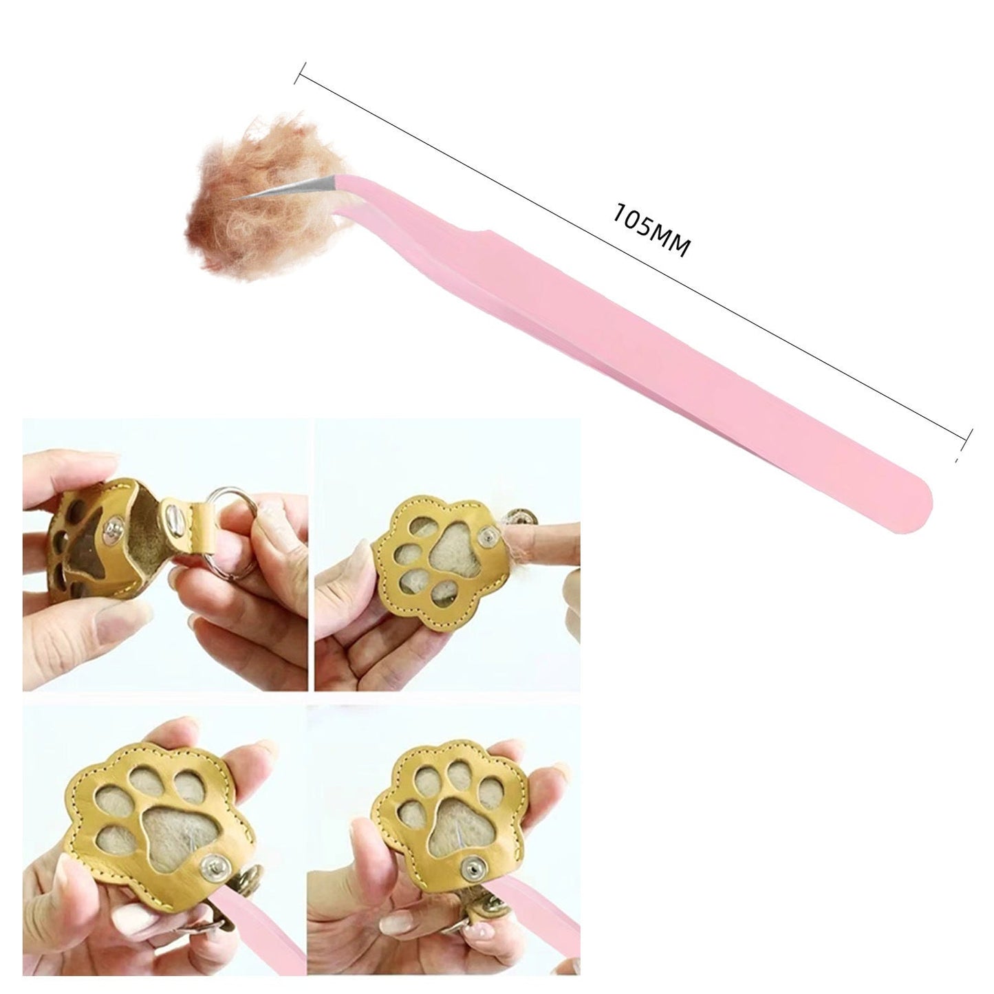 🐾Pet Paw Shaped Leather Keychain - Keep Them By Your Side✨