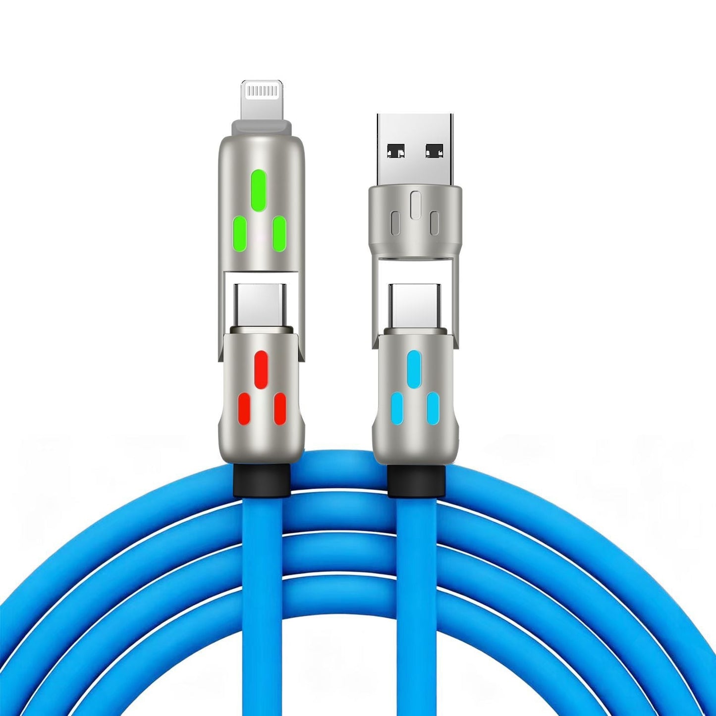 4-in-1 LED Light Up Charging Cable