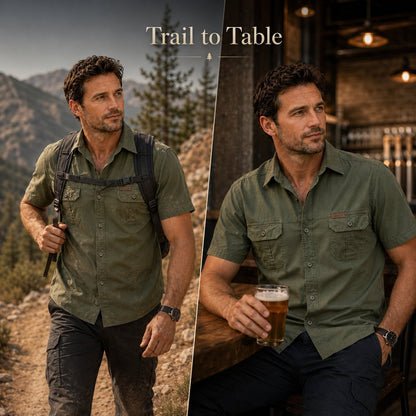 🌟Outdoor Adventure Polo Shirt - Comfortable and Durable🌟