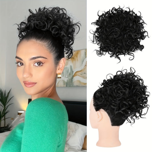 🎁2026 New Arrivals 48% OFF💥Short, curly hairpiece – Chignon with elastic drawstring