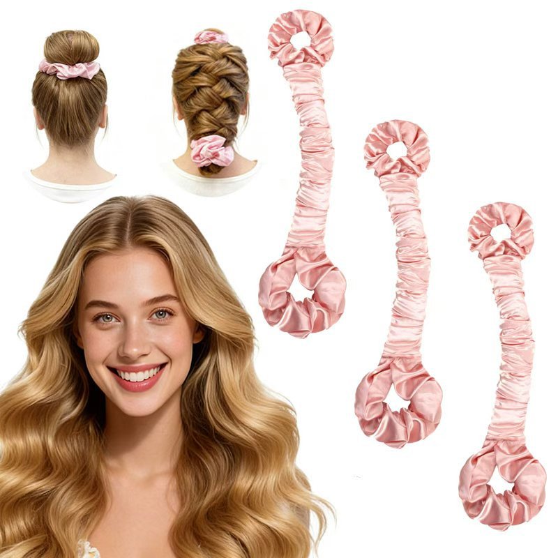 Multi-function Satin Heatless Hair Curler & Hair Tie Non