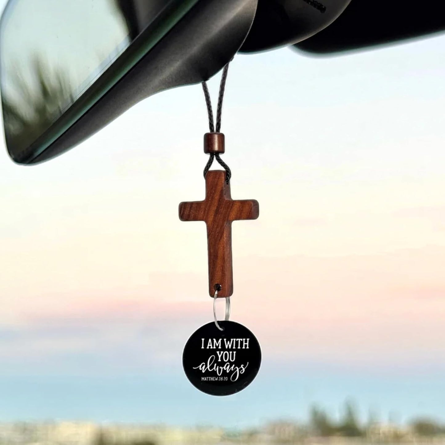 Daily Bible Verse Car Cross Charm
