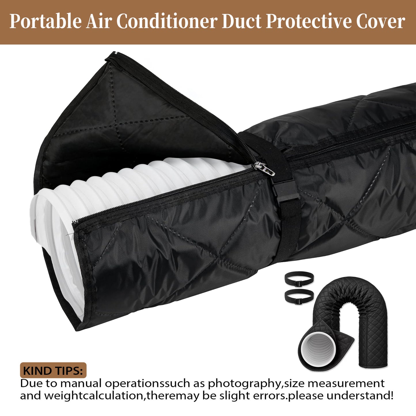 🥳2026 HOT SALE❄️🛡️ AC Pipe Insulation Cover – Zipper closure, reusable. Protects pipes & adds a clean look. Easy to install. A simple home upgrade! 🏠✨