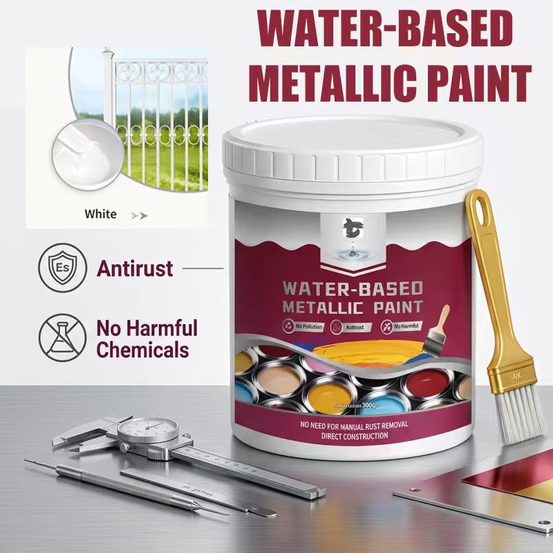 🔥Hot Sale 🔥 Rust Converter & Metallic Paint – Stops Rust, Ready to Paint🛡️