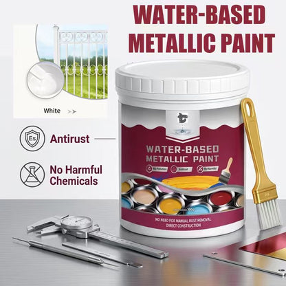 🔥Hot Sale 🔥 Rust Converter & Metallic Paint – Stops Rust, Ready to Paint🛡️