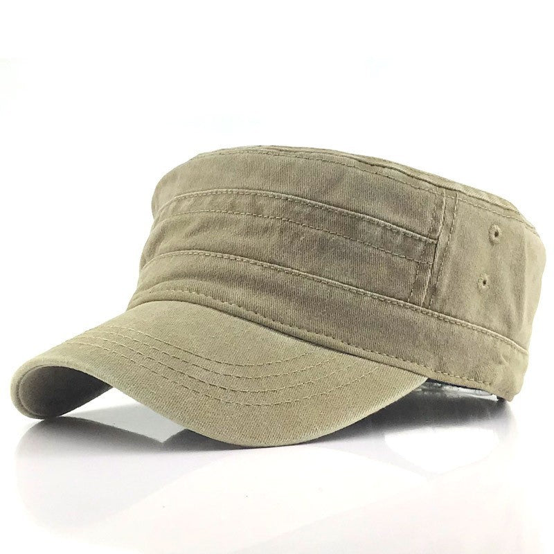 🧢Flat-Top Duckbill Cap – Fashionable, Breathable, Distressed