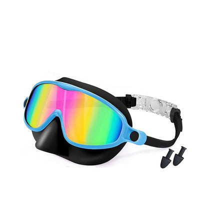 🌓HD children's large frame waterproof and anti-fog swimming goggles