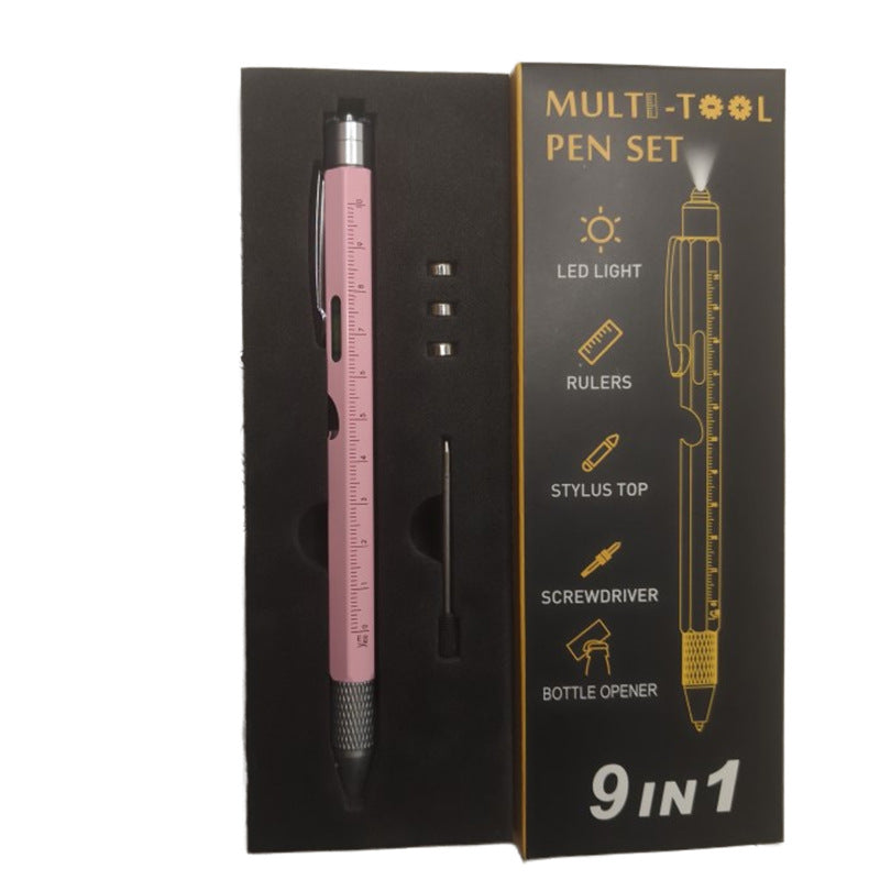 9-in-1 Multifunction Pen with LED Light