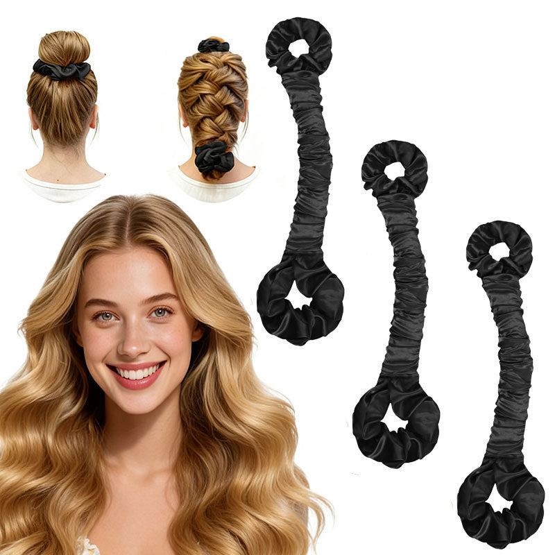Multi-function Satin Heatless Hair Curler & Hair Tie Non