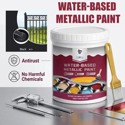 🔥Hot Sale 🔥 Rust Converter & Metallic Paint – Stops Rust, Ready to Paint🛡️