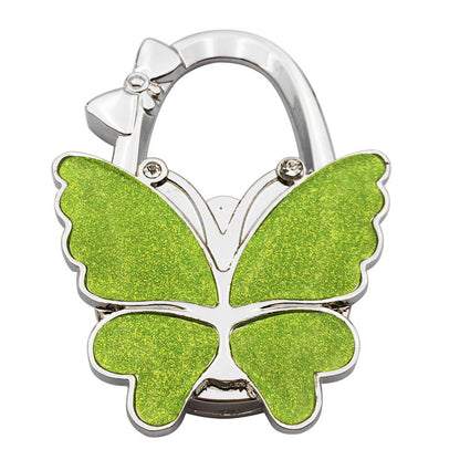 🦋Foldable Purse Hook for Table - Portable Bag Holder,Folding Handbag Hanger Various Heavy Items Desk Hook