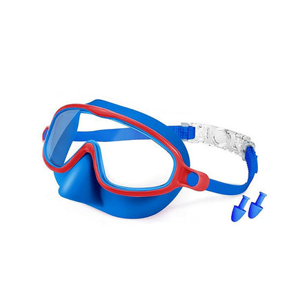 🌓HD children's large frame waterproof and anti-fog swimming goggles