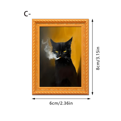 🔥Funny Cat Fridge Magnet - Vintage Art Frame