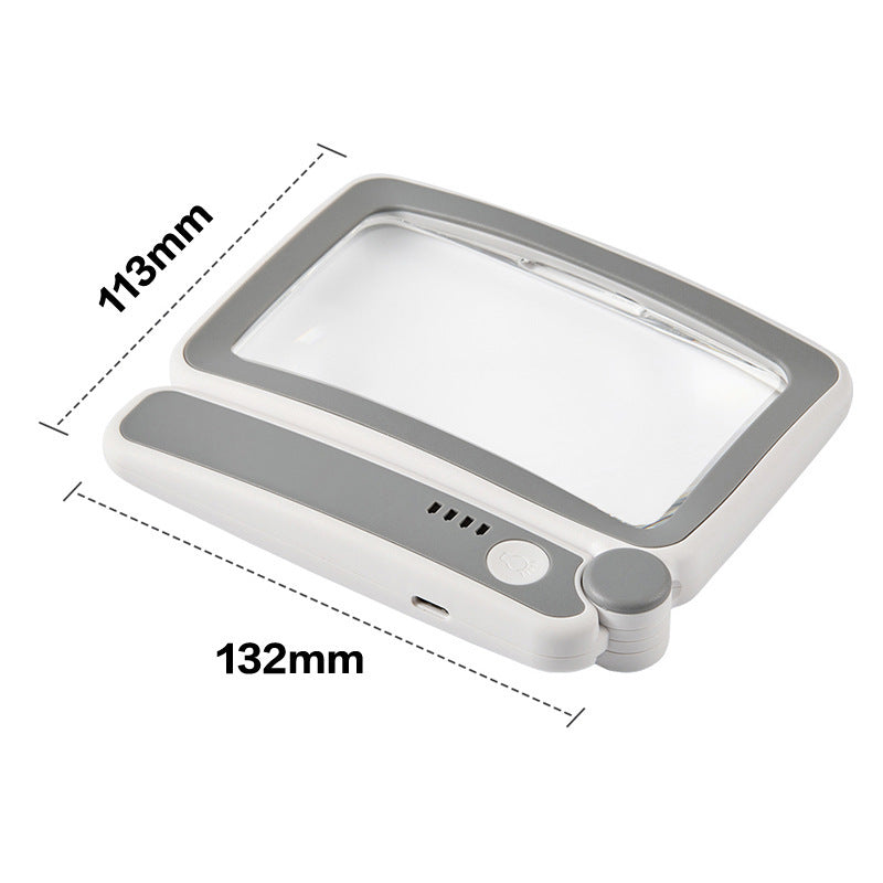 Folding Handheld Magnifying Glass with Light for Reading