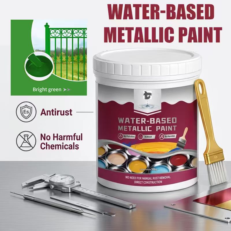 🔥Hot Sale 🔥 Rust Converter & Metallic Paint – Stops Rust, Ready to Paint🛡️