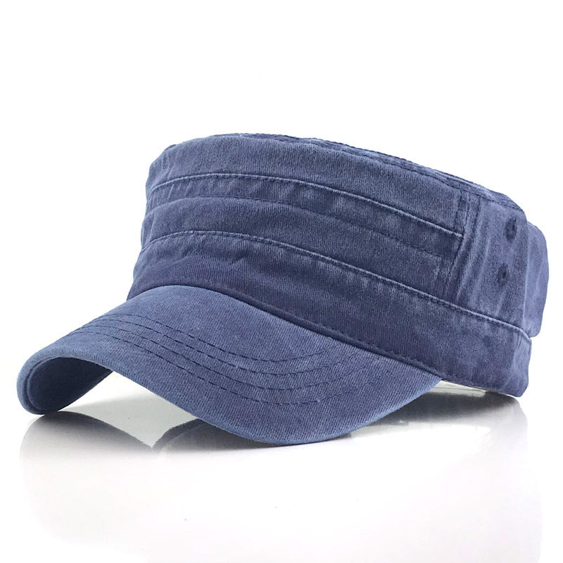 🧢Flat-Top Duckbill Cap – Fashionable, Breathable, Distressed