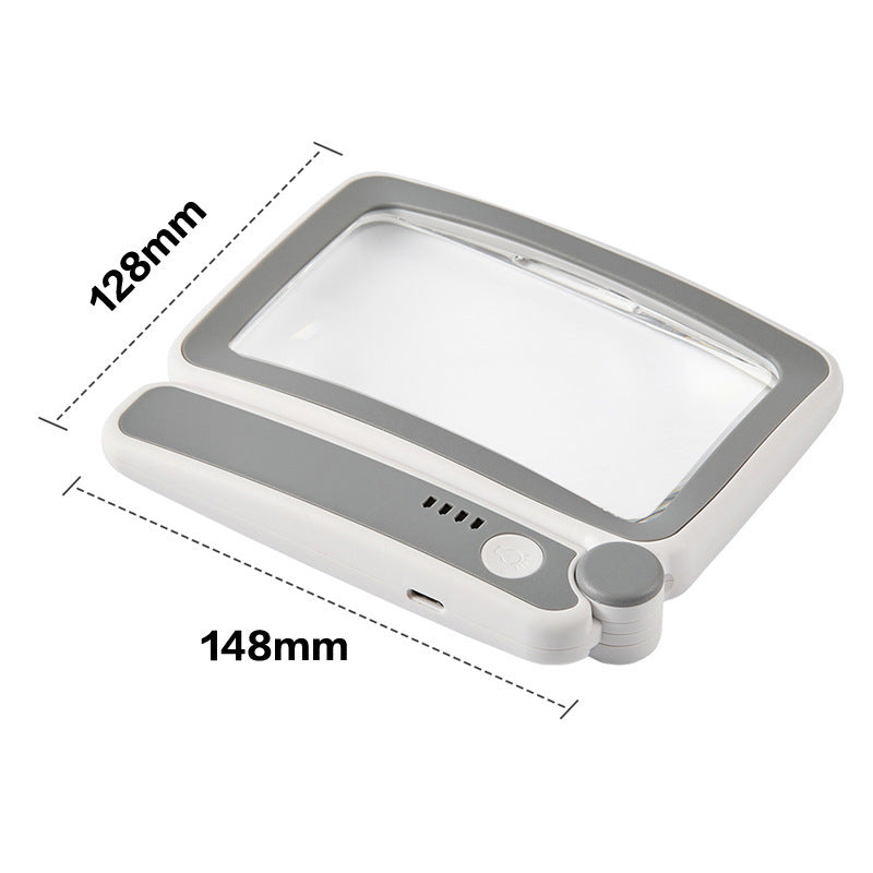 Folding Handheld Magnifying Glass with Light for Reading