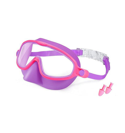 🌓HD children's large frame waterproof and anti-fog swimming goggles