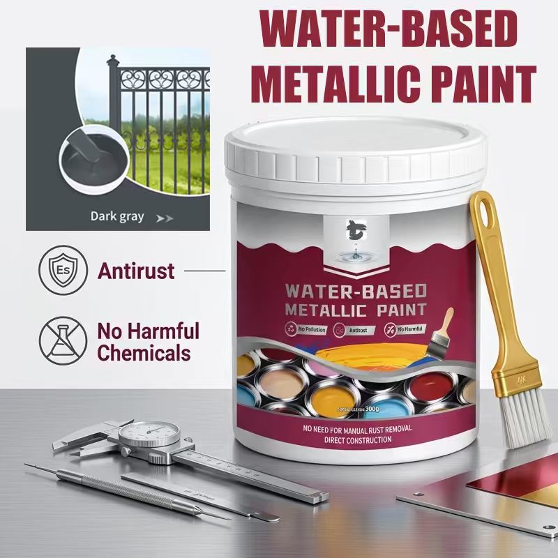 🔥Hot Sale 🔥 Rust Converter & Metallic Paint – Stops Rust, Ready to Paint🛡️