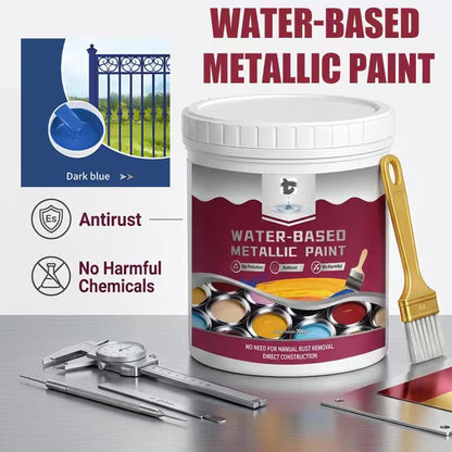 🔥Hot Sale 🔥 Rust Converter & Metallic Paint – Stops Rust, Ready to Paint🛡️
