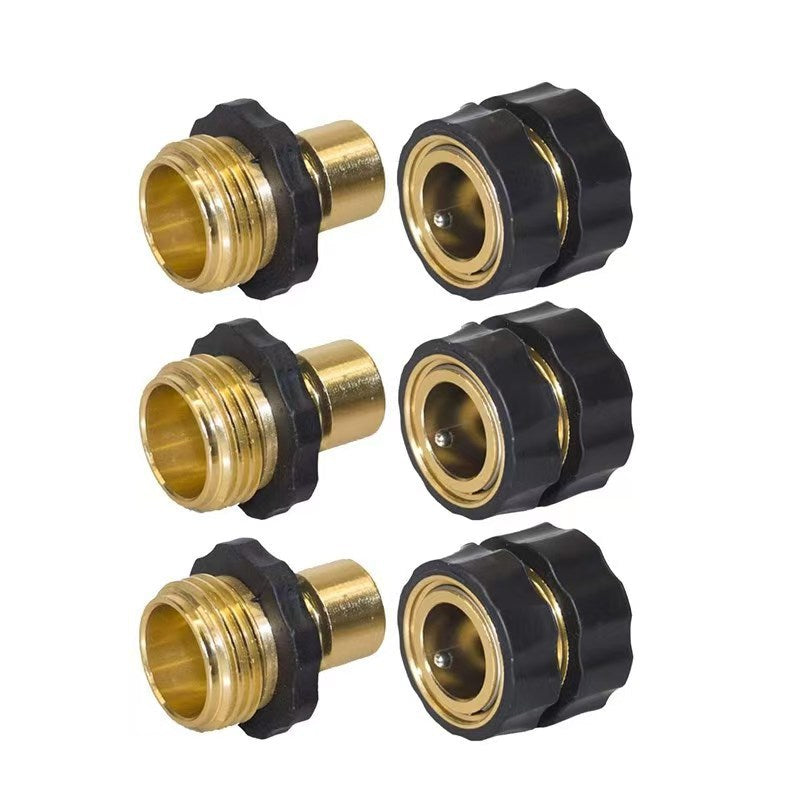 Garden Hose Quick Connector, 3/4 Inch Male and Female Garden Hose Fitting Quick Connector