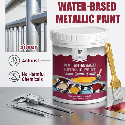 🔥Hot Sale 🔥 Rust Converter & Metallic Paint – Stops Rust, Ready to Paint🛡️
