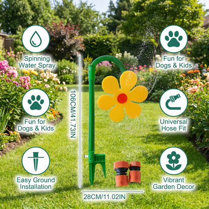 💧Spinning Sunflower Sprinkler for Dogs
