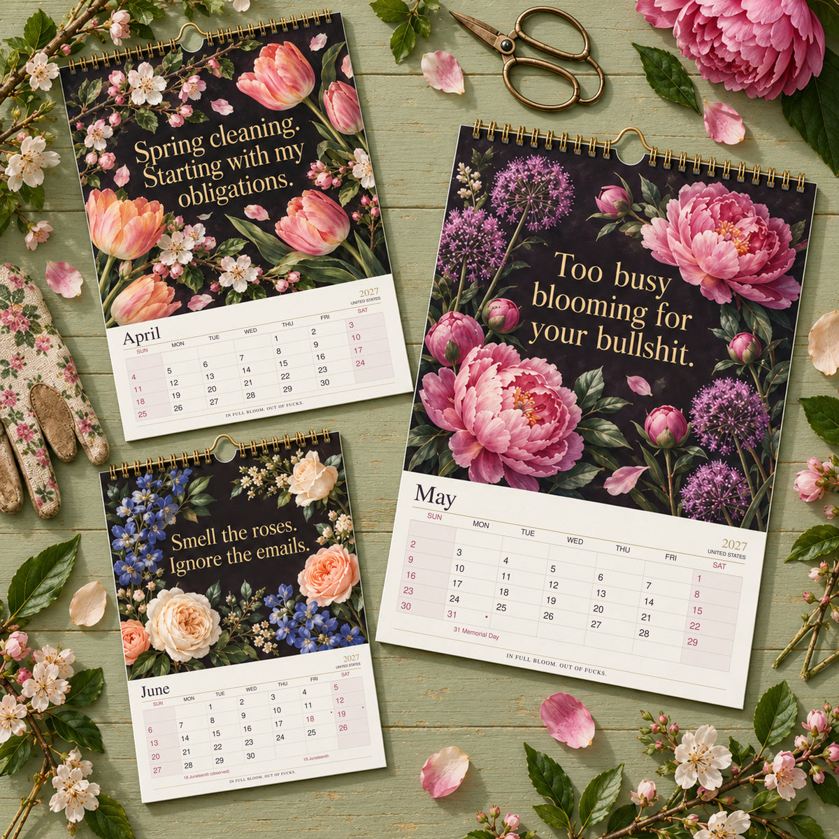 2027 • FLORAL & HONEST • IN FULL BLOOM