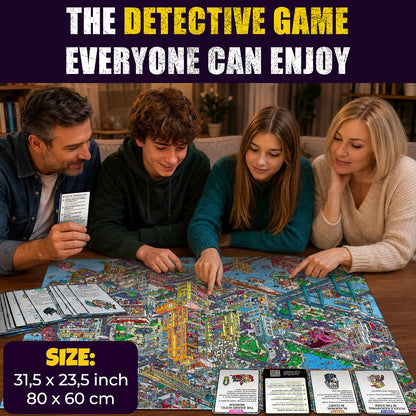 ⏳ Last Day 49% OFF – 🕵️ Detectives: New York 1000-Piece Seek & See Puzzle | Build the Crime Scene & Hunt for Hidden Clues 🗽