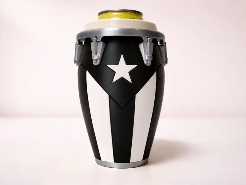 🪘Conga-Style Can Holder – Celebrate Caribbean Pride, One Sip at a Time