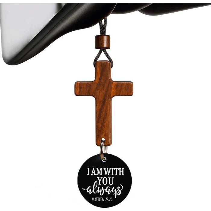 Daily Bible Verse Car Cross Charm