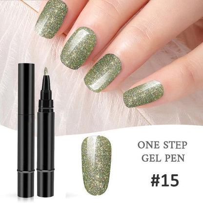 💅 Limited Time Buy 1 Get 1 Free ! ✨One Step Nail Gel Pen🎨Free handheld mini UV nail lamp💡