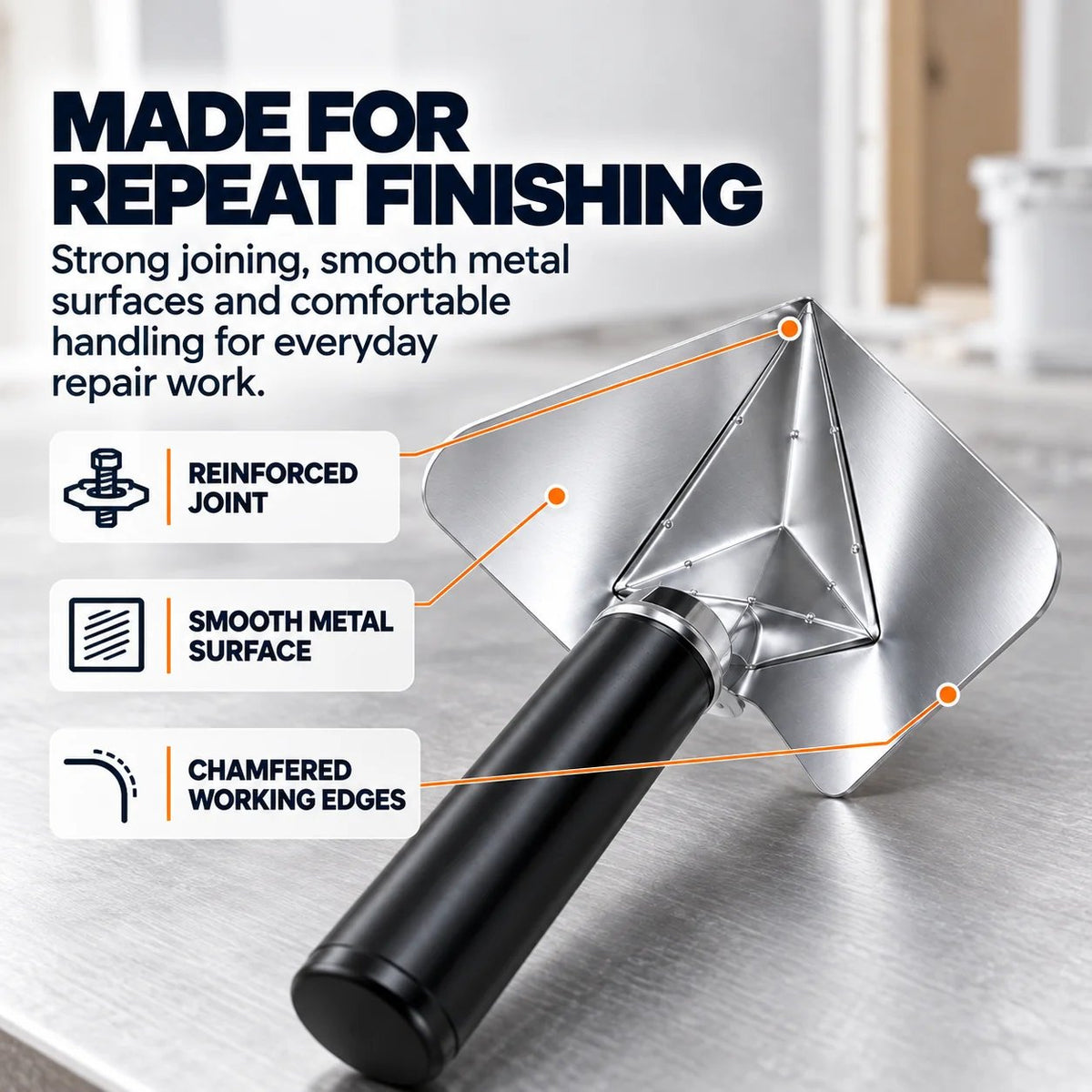 ⏰Limited Stock 49% OFF🔥Drywall Corner Finishing Trowel 🛠️ Create Perfect Inside Corners With Less Rework