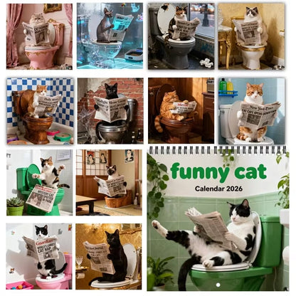 🎉New Year Hot Sale💓Limited Edition Custom-Made 2026 Fun Animal Wall Calendar