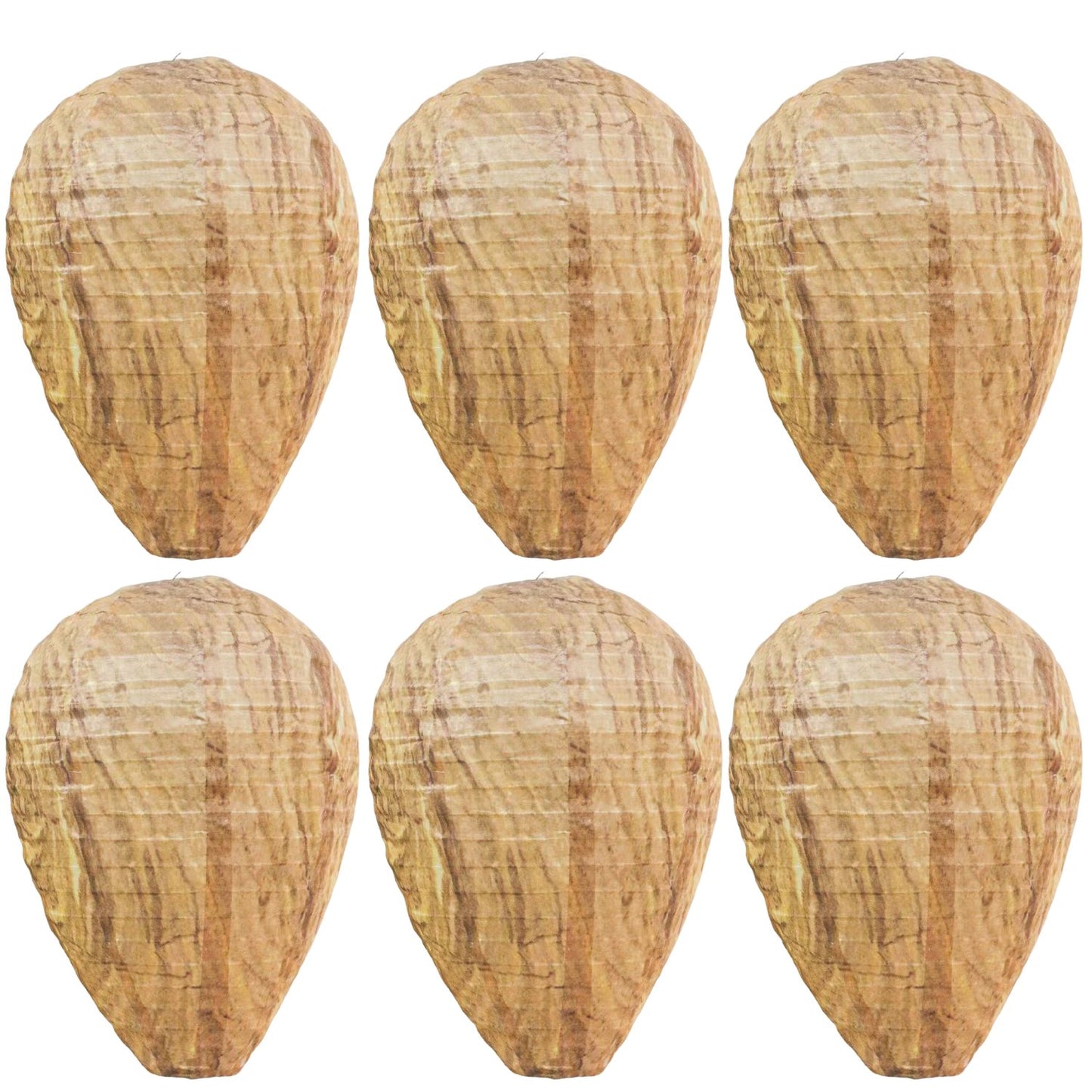 🐝Outdoor Hanging Fake Hornet Nest, Natural Wasp Repellent (8.6*11 inch)👍
