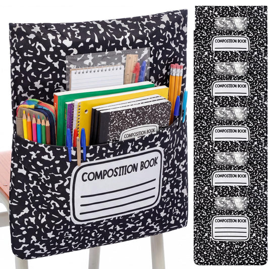 🌈 Classroom Chairback Storage Pockets with Name Slots✏️📚