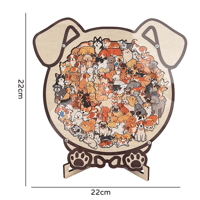 ⏳Limited-time 49% off⏰Multi Color Animal Shaped Wooden Jigsaw Puzzle🐾