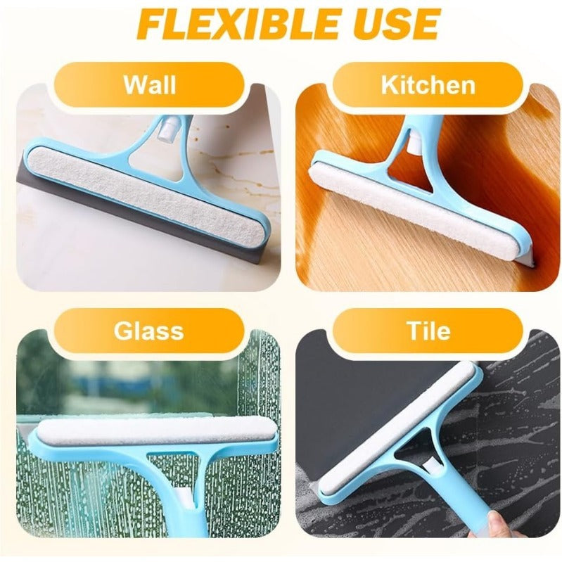 BrightSwipe Spray-Scrub-Squeegee All-in-One Glass Cleaner